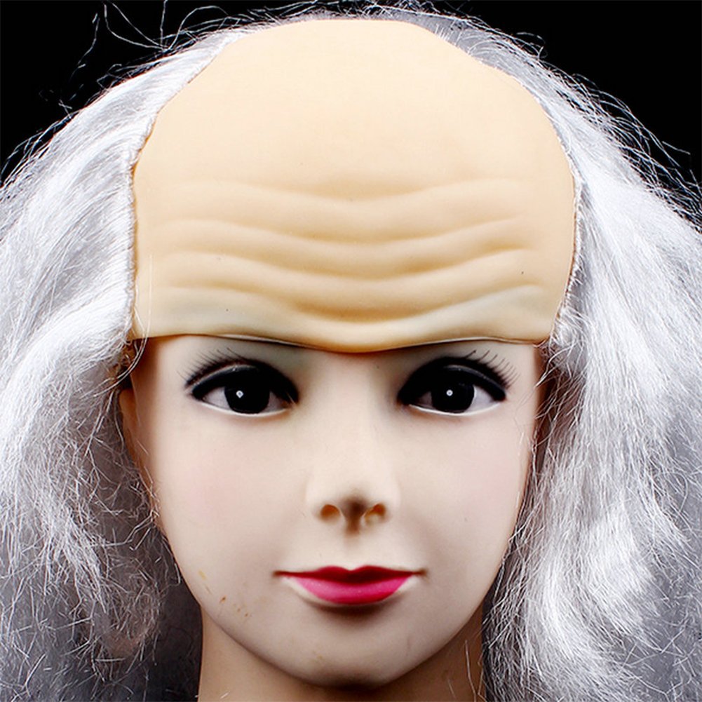 Amazon.co.jp: コスプレ ウィッグ ハゲ カツラ 禿げかつら 老人かつら